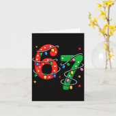 67 Meme Six Seven Funny Christmas Pajamas Boys Gir Kaart (Gele Bloem)