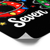 67 Meme Six Seven Funny Christmas Pajamas Boys Gir Poster (Hoek)