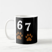 67 Meme Six Seven Funny Dog Paw  Koffiemok (Links)