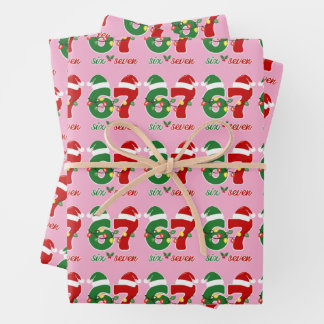 67 Meme Six Seven Gen Alpha Christmas Inpakpapier Vel
