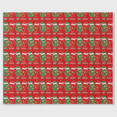 67 Meme Six Seven Gen Alpha Kerstmis Cadeaupapier (Vlak)