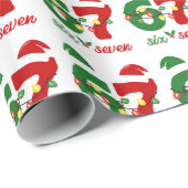 67 Meme Six Seven Gen Alpha Kerstmis Cadeaupapier (Rol Hoek)
