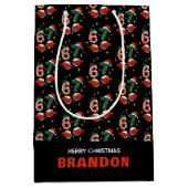 67 Meme Six Seven Kerst Kinderen Naam Medium Cadeauzakje (Voorkant)