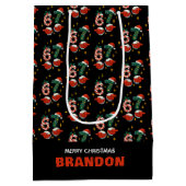 67 Meme Six Seven Kerst Kinderen Naam Medium Cadeauzakje (Achterkant)