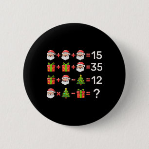 67 Meme Six Seven Kerst Wiskunde Vergelijking Xmas Ronde Button 5,7 Cm