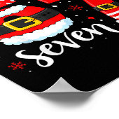 67 Meme Six Seven Kerstman 6 7 Grappige Kerst Jong Poster (Hoek)