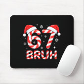 67 Meme Six Seven Memes Candy Cane Christmas Boys Muismat (Met muis)