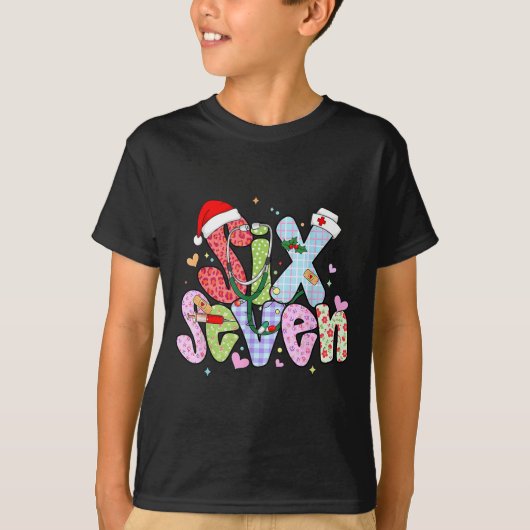 67 Meme Six Seven Nurse Christmas Funny Nursing Wo T-shirt (Voorkant)