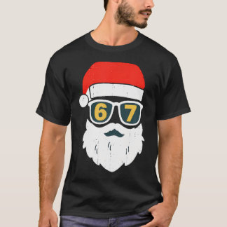 67 Meme Six Seven Santa Face Kids Men Boys Girls C T-shirt
