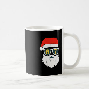 67 Meme Six Seven Santa Gezicht Kinderen Mannen Jo Koffiemok
