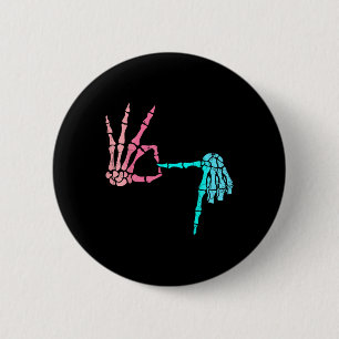 67 Meme Skelet Drip Ijs 67 Honkbal Lifest Ronde Button 5,7 Cm
