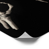 67 Meme Skelet Hand 6 7 Halloween Zes Zeven Grappi Poster (Hoek)