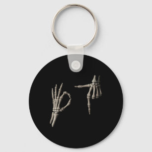 67 Meme Skelet Hand 6 7 Halloween Zes Zeven Grappi Sleutelhanger