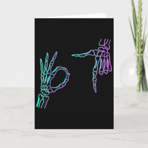 67 Meme Skelet Hand 6 7 Halloween Zes Zeven  Kaart