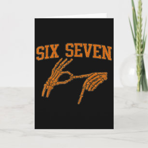 67 Meme Skelet Hand Halloween Heftig 6 7 Zes Ze Kaart
