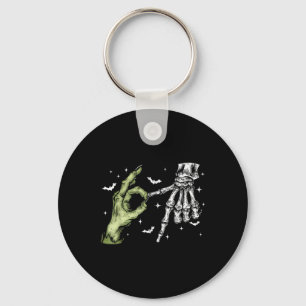 67 Meme Skelet Zombie Hand 6 7 Halloween Zes Zeven Sleutelhanger