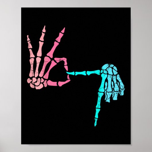 67 Meme Skeleton Drip Ice Cream 67 Baseball Lifest Poster (Voorkant)