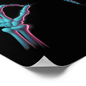 67 Meme Skeleton Hand 6 7 Halloween Six Seven Funn Poster (Hoek)