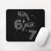 67 Meme Skeleton Hand Funny Halloween Six Seven Te Muismat (Met muis)