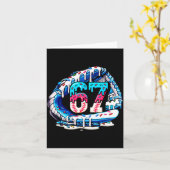 67 Meme Slang Honkbalhandschoen Drip Ijs Six Se Kaart (Gele Bloem)