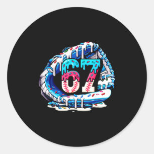 67 Meme Slang Honkbalhandschoen Drip Ijs Six Se Ronde Sticker