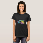 67 Meme Slang Tie Dye Funny Square Root 4489 Math T-shirt (Voorkant volledig)