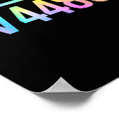 67 Meme Slang Tie Dye Grappig Vierkantswortel 4489 Poster (Hoek)
