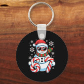 67 Meme Sneeuwman Brainrot Grappig Kerst Kinderen Sleutelhanger (Voorkant)