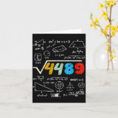 67 Meme Square Root 4489 Do The Math Funny Birthda Kaart (Gele Bloem)