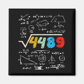 67 Meme Square Root 4489 Do The Math Funny Birthda Magneet (Voorkant)