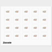 67 Meme Square Root 4489 Six Seven Math Christmas Vierkante Sticker (Vel)