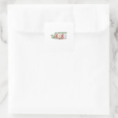 67 Meme Square Root 4489 Six Seven Math Christmas Vierkante Sticker (Tas)