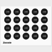 67 Meme Square Root 4489 Slang Math 6 7 Retro Men  Ronde Sticker (Vel)