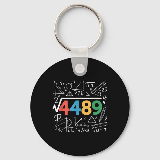 67 Meme Square Root 4489 Slang Six Seven Math Teac Sleutelhanger (Voorkant)