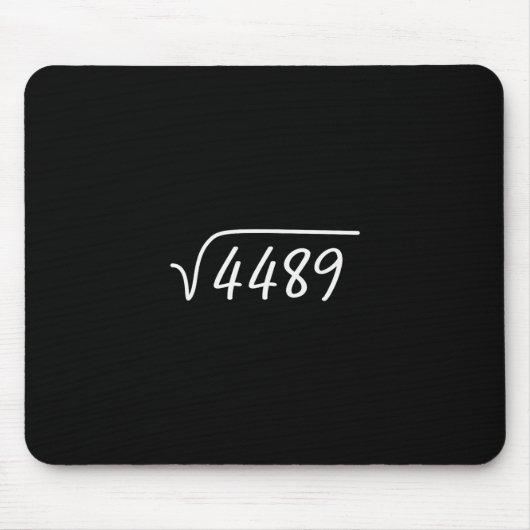 67 Meme Square Root 4489 Teen Six Seven Slang Math Muismat (Voorkant)