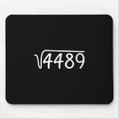 67 Meme Square Root 4489 Teen Six Seven Slang Math Muismat (Voorkant)