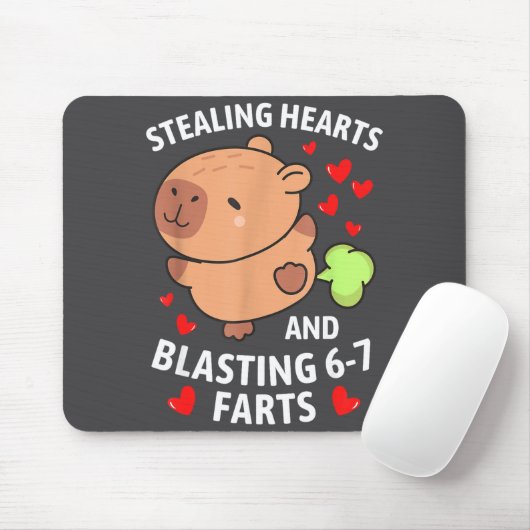 67 Meme Stealing Hearts Valentine's Day Capybara K Muismat (Met muis)