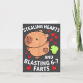 67 Meme Steel Hartjes Valentijnsdag Capybara K Kaart (Voorkant)