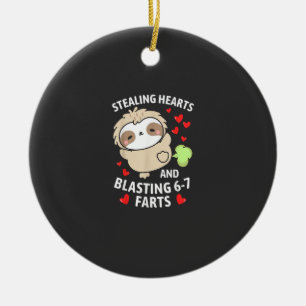 67 Meme Steel Hartjes Valentijnsdag Luiaard Kinder Keramisch Ornament