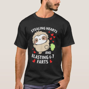 67 Meme Steelt Hartjes Valentijnsdag Luiaard Kinde T-shirt