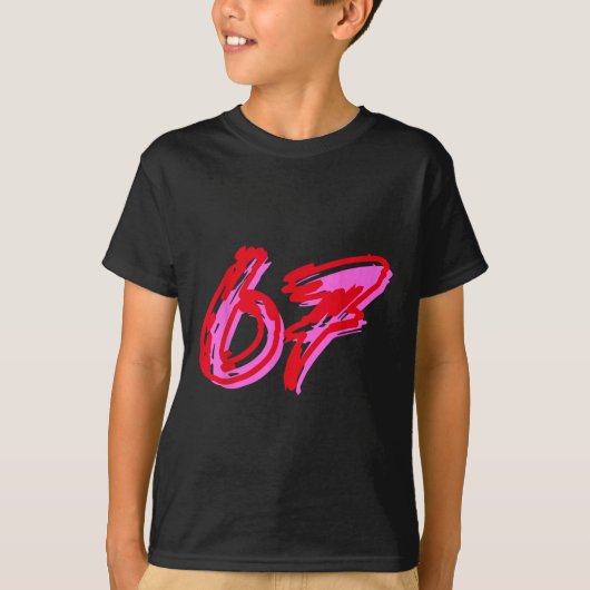 67 Meme  T-shirt (Voorkant)