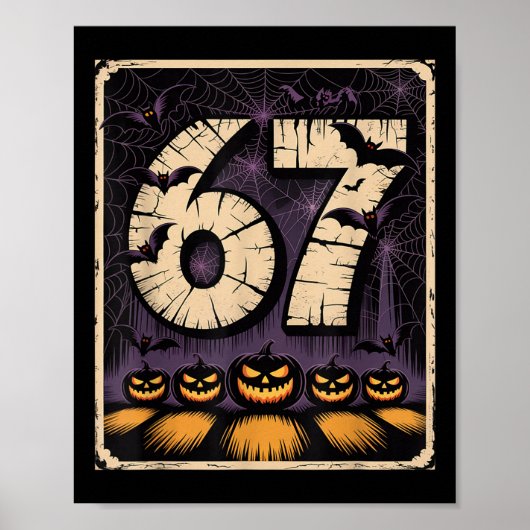 67 Meme T-shirt Poster (Voorkant)