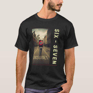 67 Meme T-shirt Six Seven Dystopische Stedelijke S