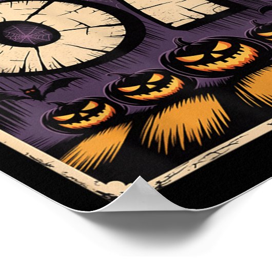 67 Meme T-shirt _ Zes Zeven Grappig Halloween-ontw Poster (Hoek)