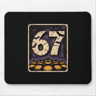 67 Meme T-shirt Zes Zeven Grappig Halloween-ontwer Muismat