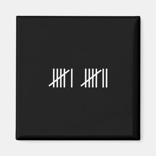 67 Meme Tally Marks Counting Slang 6 7 Brainrot Mi Magneet (Voorkant)