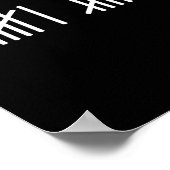 67 Meme Tally Marks Counting Slang 6 7 Brainrot Mi Poster (Hoek)