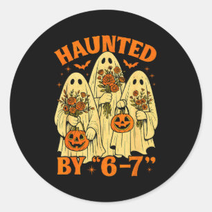 67 Meme Trendy Geest Halloween Grappig Zes Zeven G Ronde Sticker
