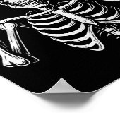 67 Meme Trendy Skelet Halloween Grappig Zes Zeven Poster (Hoek)