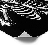 67 Meme Trendy Skelet Halloween Grappig Zes Zeven Poster (Hoek)